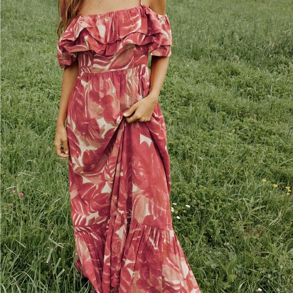 ZAR Printed midi dress. Not used but removed tag when thinking of using it. - Picture 5 of 5